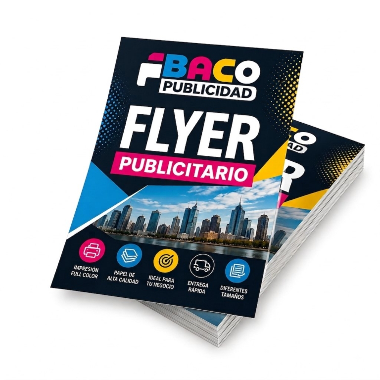 Flyer 20x14 impreso a todo color